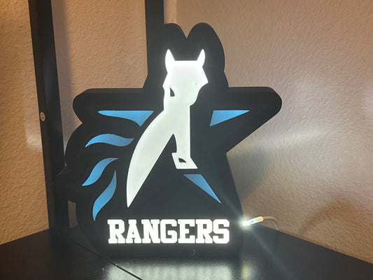 Texas School for the Deaf Rangers Light Box